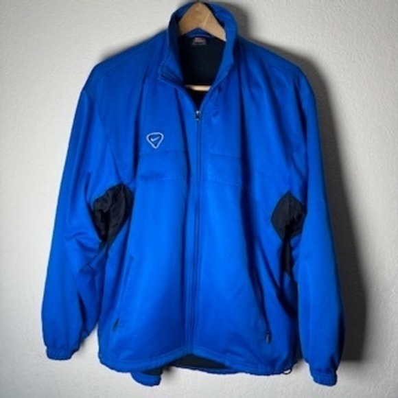 Nike Team Track Jacket Full Zip Warm Up Training Activewear‎ Mens Blue
